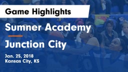 Sumner Academy  vs Junction City  Game Highlights - Jan. 25, 2018