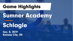 Sumner Academy  vs Schlagle  Game Highlights - Jan. 8, 2019