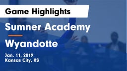 Sumner Academy  vs Wyandotte  Game Highlights - Jan. 11, 2019