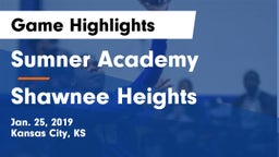 Sumner Academy  vs Shawnee Heights  Game Highlights - Jan. 25, 2019