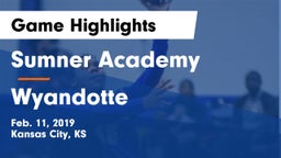 Sumner Academy  vs Wyandotte  Game Highlights - Feb. 11, 2019