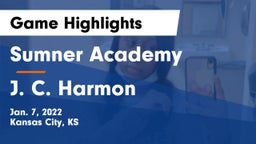 Sumner Academy  vs J. C. Harmon  Game Highlights - Jan. 7, 2022
