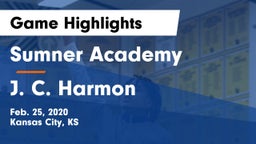 Sumner Academy  vs J. C. Harmon  Game Highlights - Feb. 25, 2020