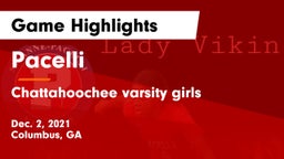 Pacelli  vs Chattahoochee  varsity girls Game Highlights - Dec. 2, 2021