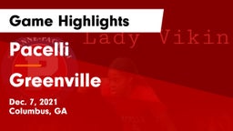 Pacelli  vs Greenville  Game Highlights - Dec. 7, 2021