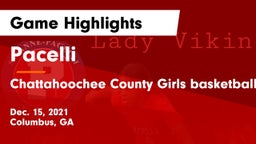 Pacelli  vs Chattahoochee County Girls basketball Game Highlights - Dec. 15, 2021
