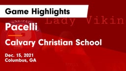Pacelli  vs Calvary Christian School Game Highlights - Dec. 15, 2021