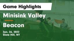 Minisink Valley  vs Beacon  Game Highlights - Jan. 26, 2022
