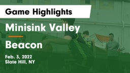 Minisink Valley  vs Beacon  Game Highlights - Feb. 3, 2022