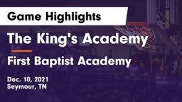 The King's Academy vs First Baptist Academy Game Highlights - Dec. 10, 2021