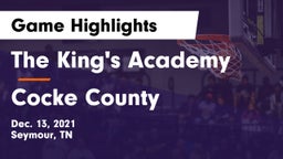The King's Academy vs Cocke County  Game Highlights - Dec. 13, 2021