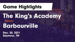 The King's Academy vs Barbourville  Game Highlights - Dec. 30, 2021