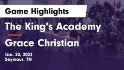 The King's Academy vs Grace Christian  Game Highlights - Jan. 20, 2023