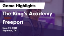The King's Academy vs Freeport  Game Highlights - Nov. 21, 2023