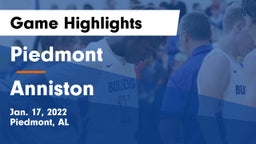 Piedmont  vs Anniston  Game Highlights - Jan. 17, 2022