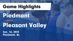 Piedmont  vs Pleasant Valley  Game Highlights - Jan. 16, 2023