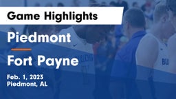 Piedmont  vs Fort Payne  Game Highlights - Feb. 1, 2023