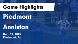 Piedmont  vs Anniston  Game Highlights - Dec. 15, 2023