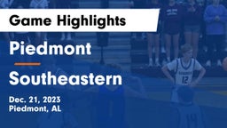 Piedmont  vs Southeastern  Game Highlights - Dec. 21, 2023