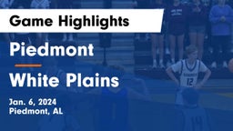 Piedmont  vs White Plains  Game Highlights - Jan. 6, 2024