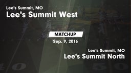 Matchup: Lee's Summit West vs. Lee's Summit North  2016