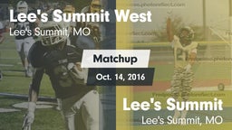 Matchup: Lee's Summit West vs. Lee's Summit  2016