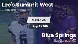 Matchup: Lee's Summit West vs. Blue Springs  2017