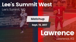 Matchup: Lee's Summit West vs. Lawrence  2017