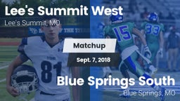 Matchup: Lee's Summit West vs. Blue Springs South  2018