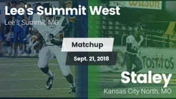 Matchup: Lee's Summit West vs. Staley  2018