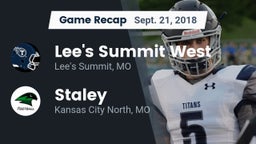 Recap: Lee's Summit West  vs. Staley  2018