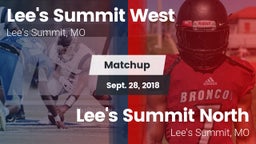 Matchup: Lee's Summit West vs. Lee's Summit North  2018
