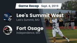 Recap: Lee's Summit West  vs. Fort Osage  2019