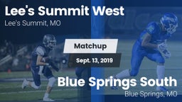 Matchup: Lee's Summit West vs. Blue Springs South  2019