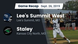 Recap: Lee's Summit West  vs. Staley  2019