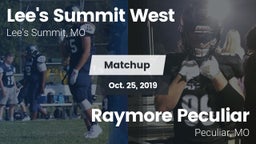 Matchup: Lee's Summit West vs. Raymore Peculiar  2019