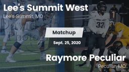 Matchup: Lee's Summit West vs. Raymore Peculiar  2020