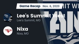 Recap: Lee's Summit West  vs. Nixa  2020