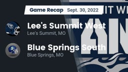 Recap: Lee's Summit West  vs. Blue Springs South  2022