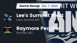 Recap: Lee's Summit West  vs. Raymore Peculiar  2022