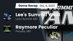 Recap: Lee's Summit West  vs. Raymore Peculiar  2023