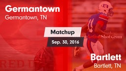 Matchup: Germantown High vs. Bartlett  2016