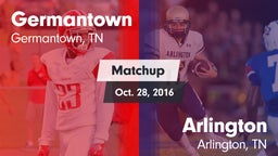 Matchup: Germantown High vs. Arlington  2016