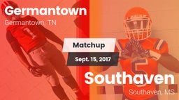 Matchup: Germantown High vs. Southaven  2017
