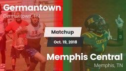 Matchup: Germantown High vs. Memphis Central  2018