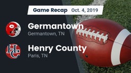 Recap: Germantown  vs. Henry County  2019