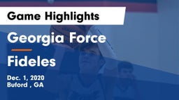 Georgia Force vs Fideles Game Highlights - Dec. 1, 2020