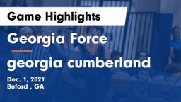 Georgia Force vs georgia cumberland Game Highlights - Dec. 1, 2021