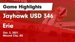 Jayhawk USD 346 vs Erie  Game Highlights - Oct. 2, 2021