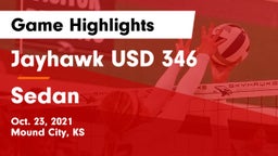 Jayhawk USD 346 vs Sedan  Game Highlights - Oct. 23, 2021